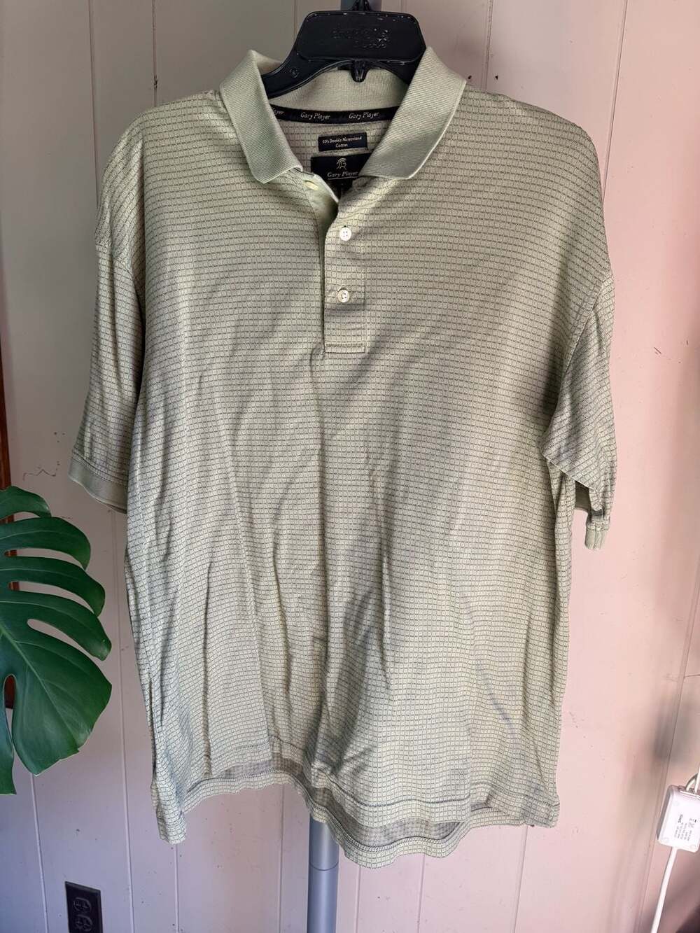 Gary Player 60's Double Mercerized Cotton Polo Shirt Sage Green